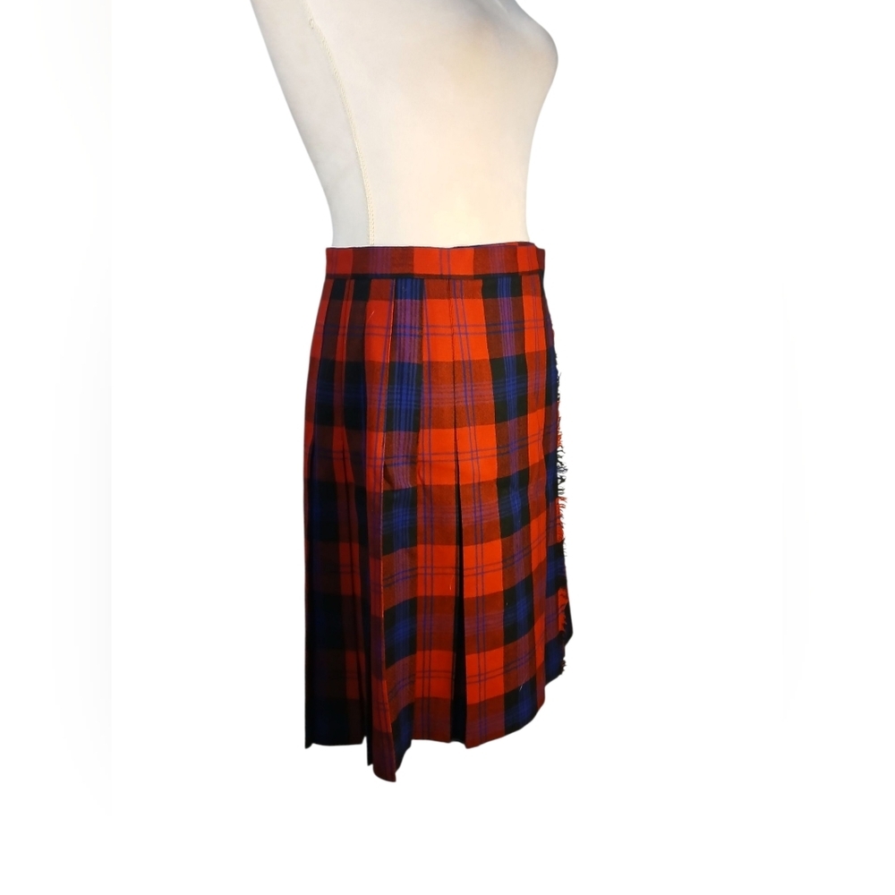 Vintage Talbots Wool Plaid Kilt Skirt Size 8 - Picture 3 of 6